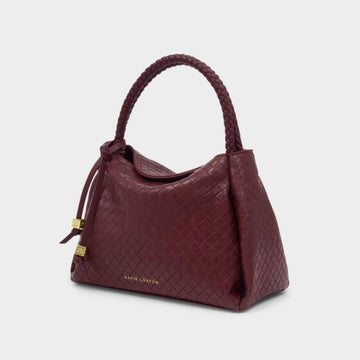 Katie Loxton | Nova Top Handle Cherry Red Woven Bag
