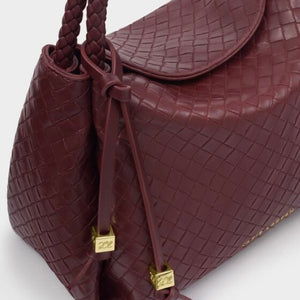 Katie Loxton | Nova Top Handle Cherry Red Woven Bag