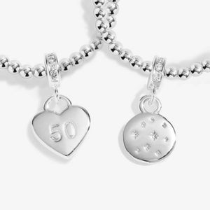 Joma Jewellery | 50th Birthday Linked Infinity Bracelets