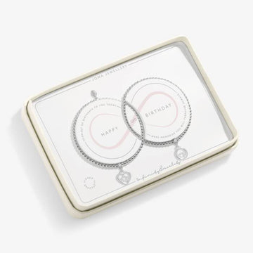 Joma Jewellery | Happy Birthday Infinity Bracelets