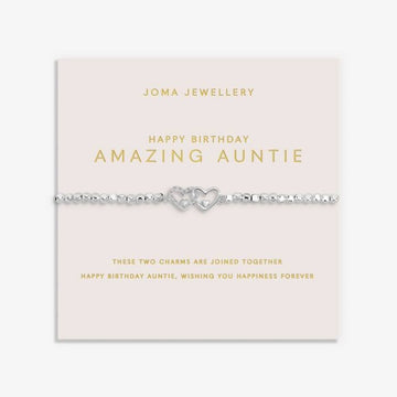 Joma Jewellery | Forever Yours Happy Birthday Amazing Auntie Bracelet