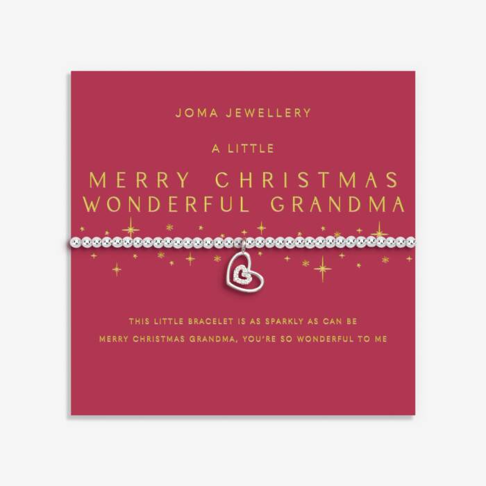 Joma Jewellery | Merry Christmas Wonderful Grandma Bracelet