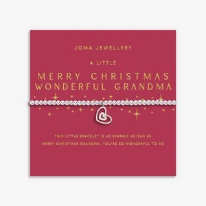 Joma Jewellery | Merry Christmas Wonderful Grandma Bracelet