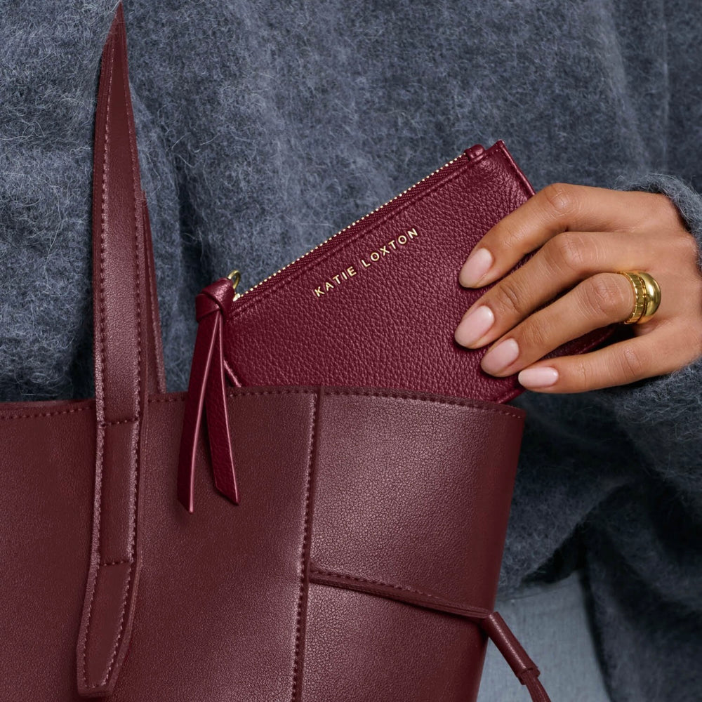 Katie Loxton | Hallie Card Holder & Coin Purse | Cherry