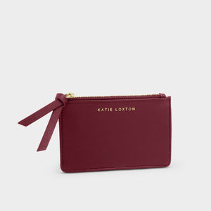 Katie Loxton | Hallie Card Holder & Coin Purse | Cherry