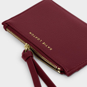 Katie Loxton | Hallie Card Holder & Coin Purse | Cherry