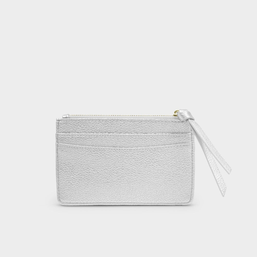 Katie Loxton | Hallie Card Holder & Coin Purse | Silver