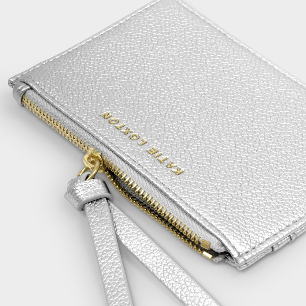 Katie Loxton | Hallie Card Holder & Coin Purse | Silver