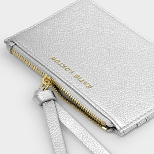 Katie Loxton | Hallie Card Holder & Coin Purse | Silver