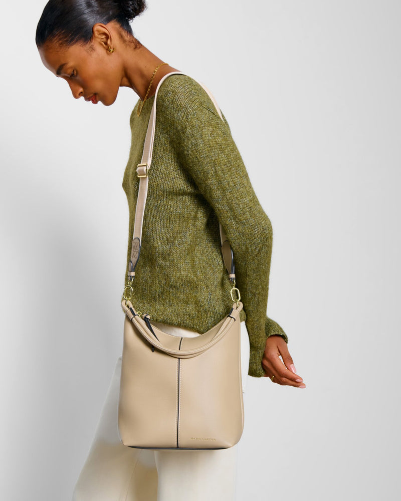 Katie Loxton | Hallie Light Taupe Satchel Bag
