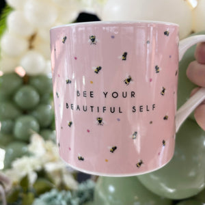 Belly Button Designs | Bee Your Beautiful Self Mug