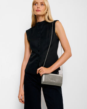 Katie Loxton | Zea Pewter Crossbody Purse