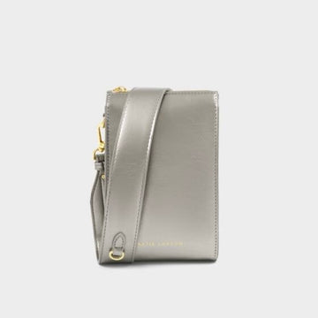 Katie Loxton | Avery Pewter Slim Crossbody Phone Bag