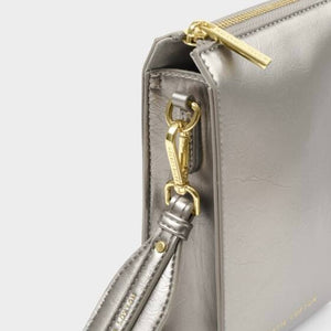 Katie Loxton | Avery Pewter Slim Crossbody Phone Bag
