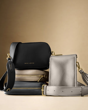 Katie Loxton | Avery Small Black Crossbody Bag