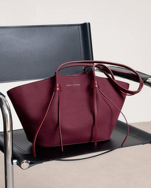 Katie Loxton | Celina Small Faux Suede Tote Bag | Cherry