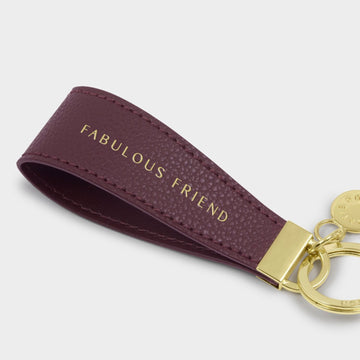 Katie Loxton | Sentiment Cherry Loop Keyring | Fabulous Friend