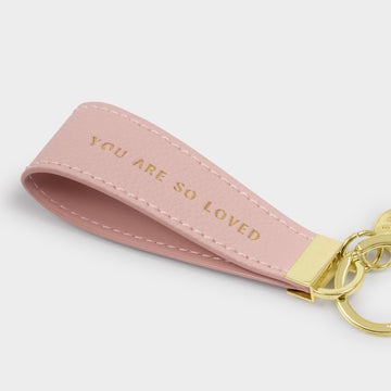 Katie Loxton | Sentiment Pink Loop Keyring | You Are So Loved