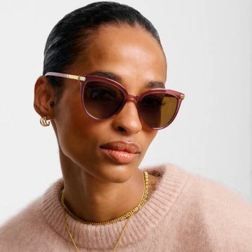 Katie Loxton | Ravello Cherry Transparent Round Sunglasses