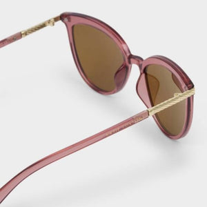 Katie Loxton | Ravello Cherry Transparent Round Sunglasses