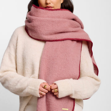 Katie Loxton | Whipstitch Dusty Pink Scarf