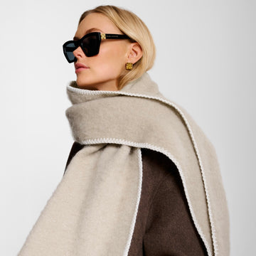 Katie Loxton | Whipstitch Taupe Scarf