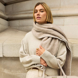 Katie Loxton | Whipstitch Taupe Scarf