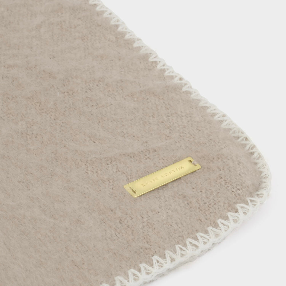 Katie Loxton | Whipstitch Taupe Scarf