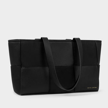 Katie Loxton | Taya Black Woven Tote Bag