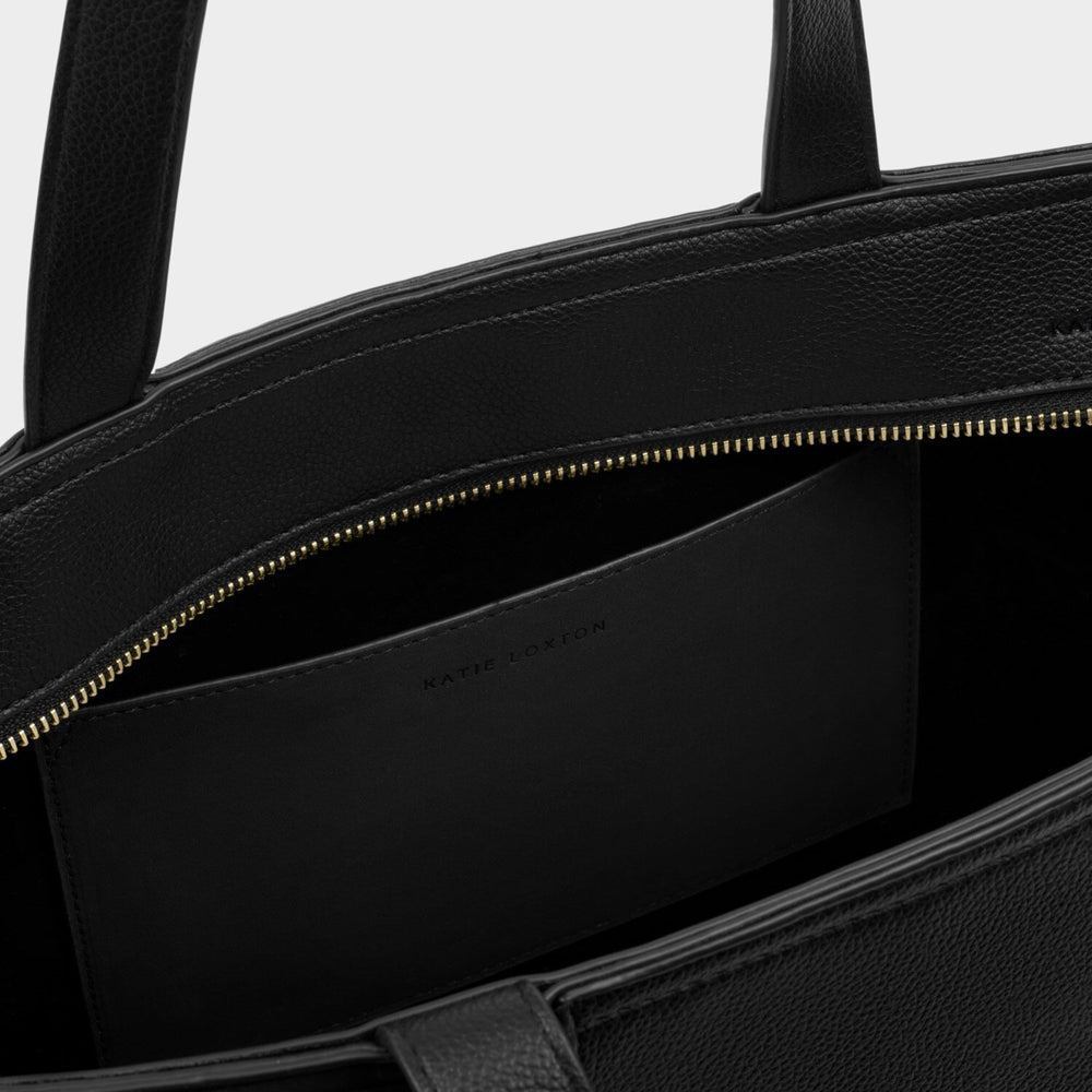 Katie Loxton | Taya Black Woven Tote Bag