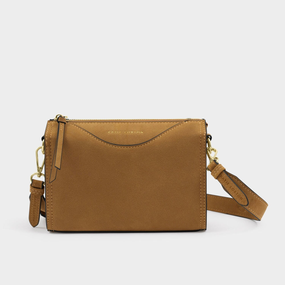 Katie Loxton | Alba Caramel Faux Suede Crossbody Bag