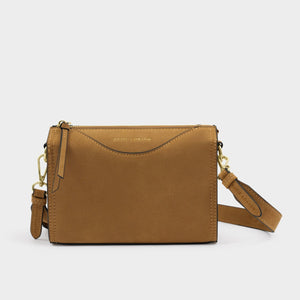 Katie Loxton | Alba Caramel Faux Suede Crossbody Bag