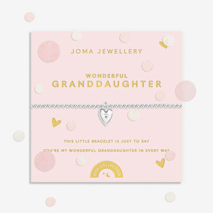 Joma Jewellery | Children’s Wonderful Granddaughter Bracelet