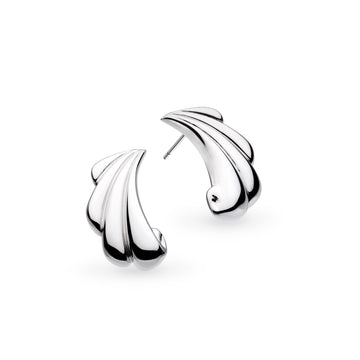 Kit Heath | Sterling Silver Ocean Inspired Grande Stud Earrings