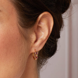 Laura Ashley | Thornage Flowers Hoop Earrings