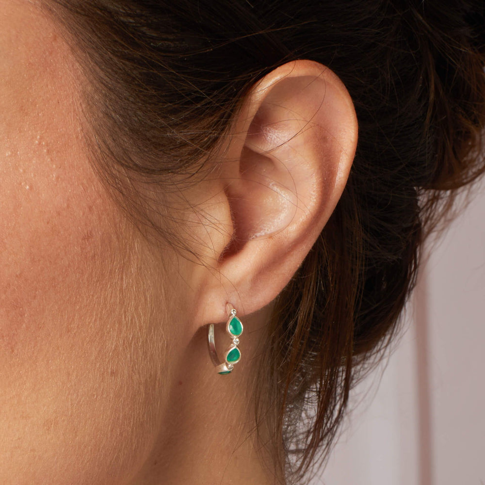 Laura Ashley | Thornage Flowers Hoop Earrings