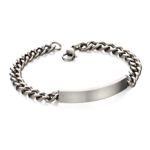 Fred Bennett | Stainless Steel ID Bar Bracelet