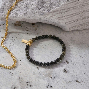 ChloBo | Men’s Golden Obsidian Bracelet