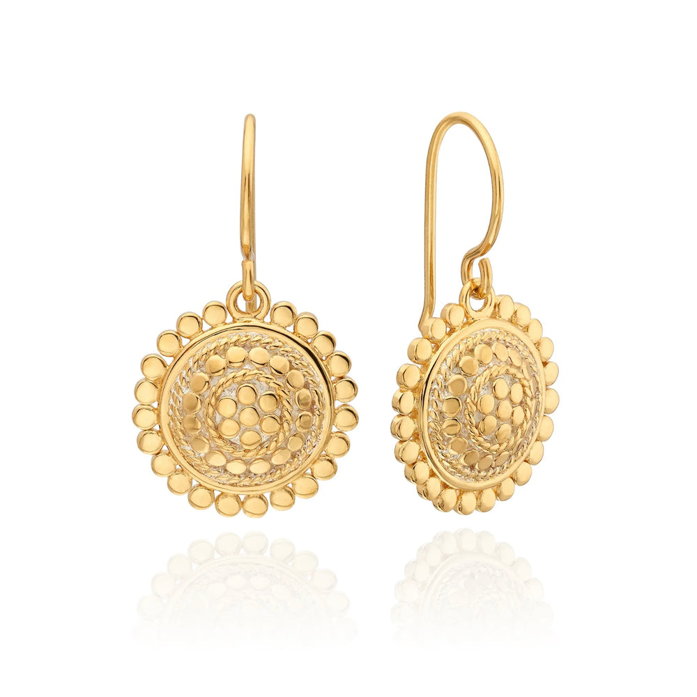 Anna Beck | Scallop Disk Drop Earrings