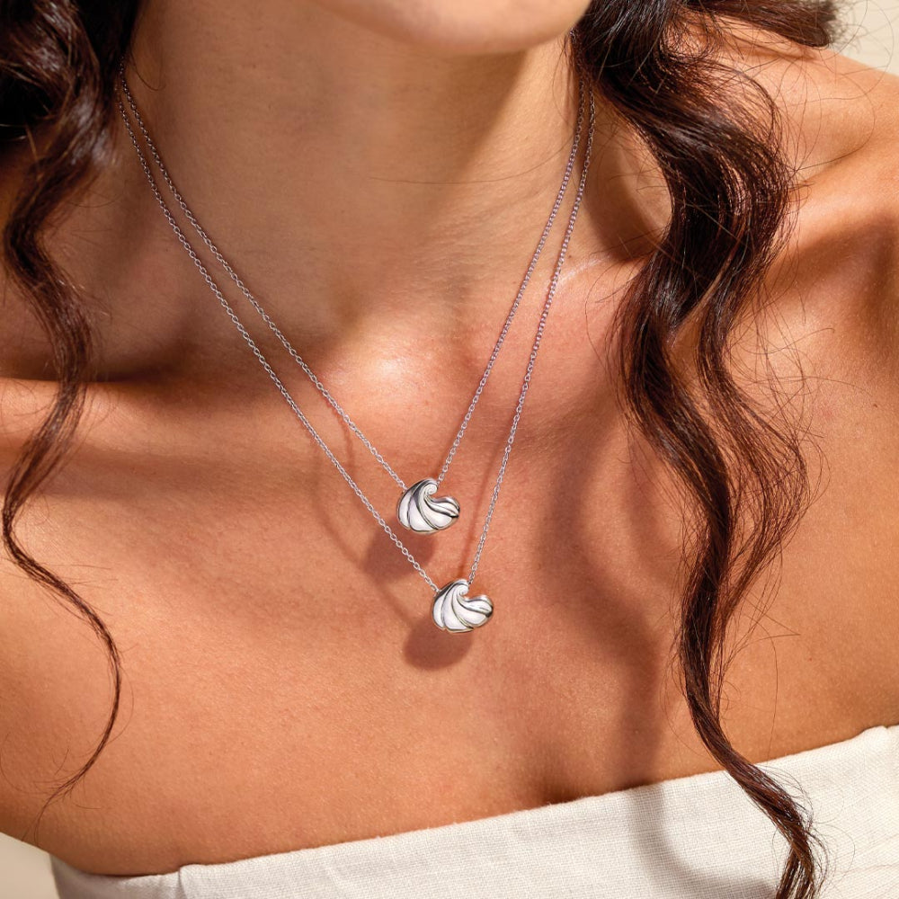 Kit Heath | Sterling Silver Ocean Inspired Spiral Necklace