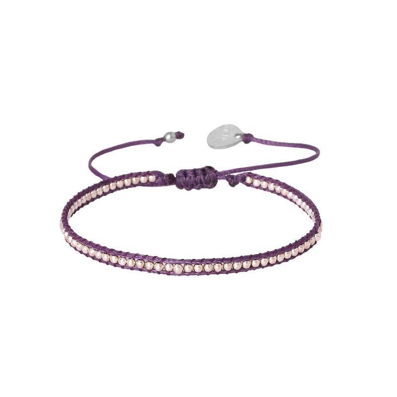 Mishky | Pulsera Purple Row Bracelet