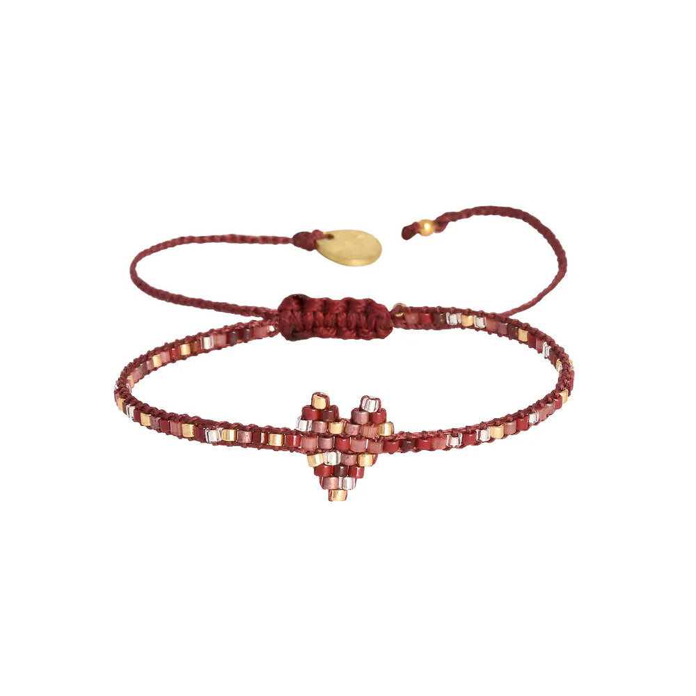 Mishky | Heartsy Row Purple Bracelet