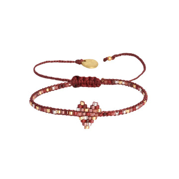 Mishky | Heartsy Row Purple Bracelet