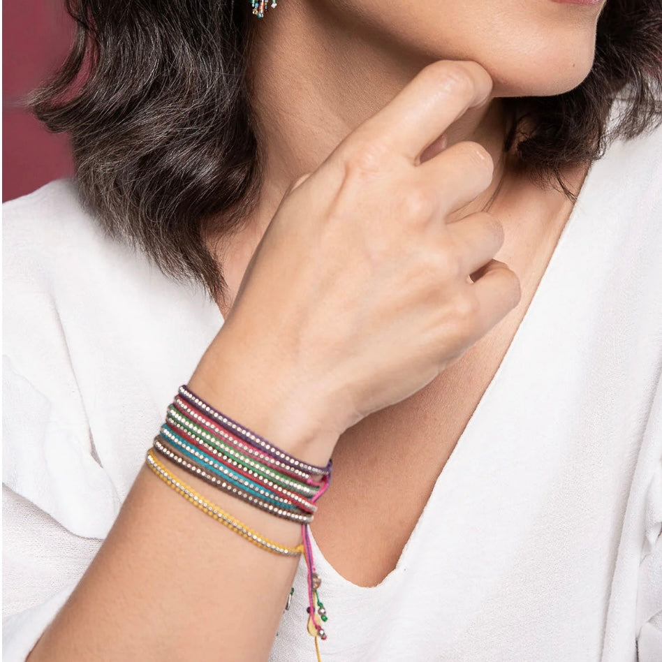 Mishky | Pulsera Brown Row Bracelet