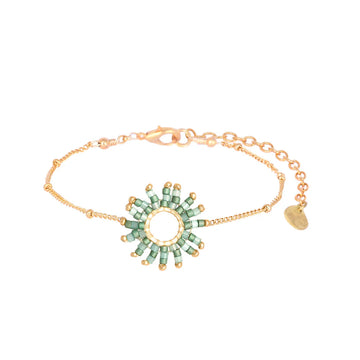 Mishky | Adjustable Bracelet With Beaded Sun Shape