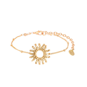 Mishky | Adjustable Bracelet With Beaded Sun Shape