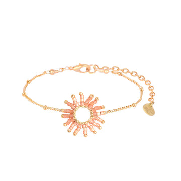 Mishky | Adjustable Bracelet With Beaded Sun Shape