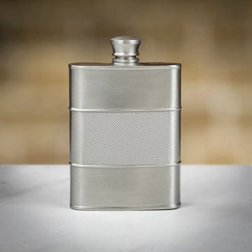 Royal Selangor | Pewter Crown & Rose Hip Flask in Presentation Box