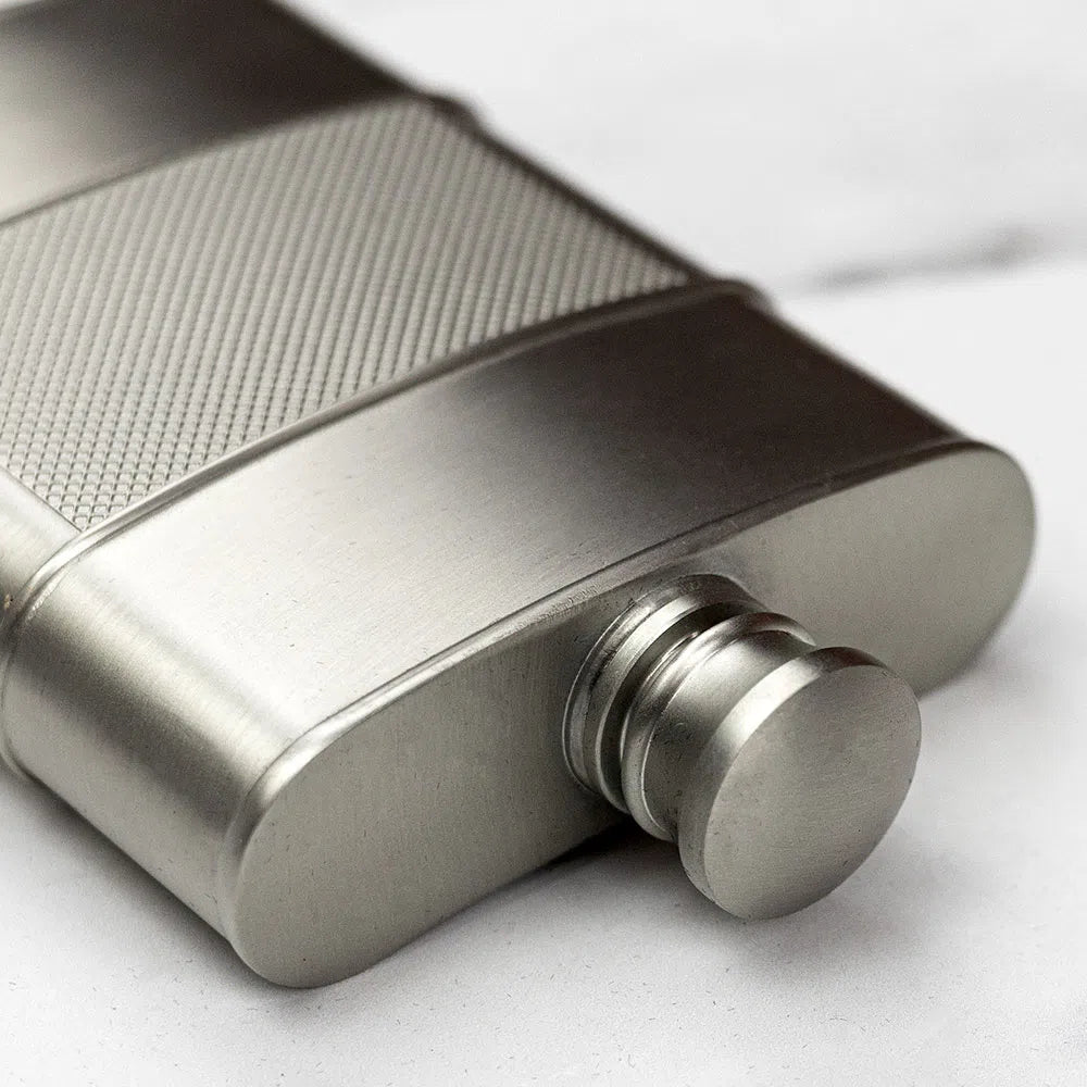 Royal Selangor | Pewter Crown & Rose Hip Flask in Presentation Box