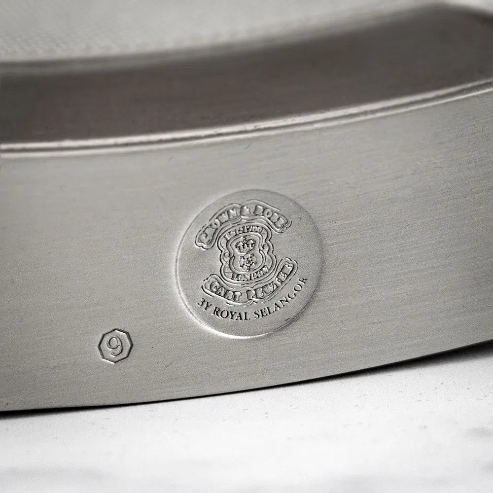 Royal Selangor | Pewter Crown & Rose Hip Flask in Presentation Box